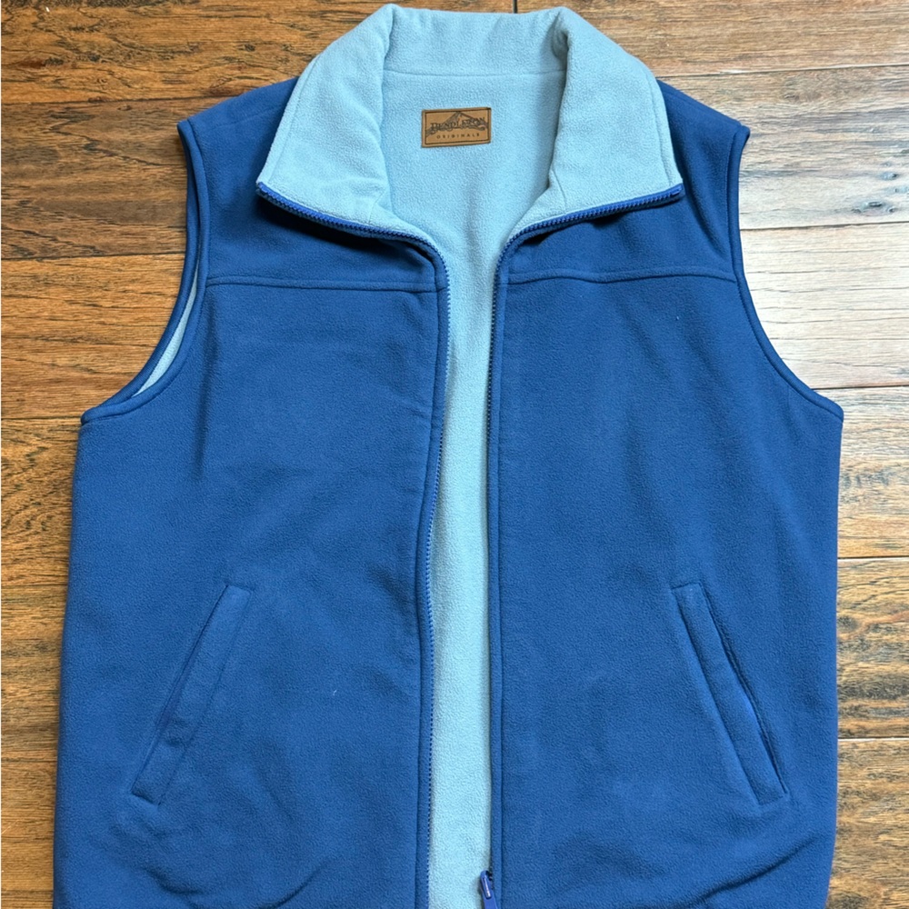 Pendleton Men’s Blue Gray Reversible 2 in 1 Zip Up Fleece Utility Outdoo…